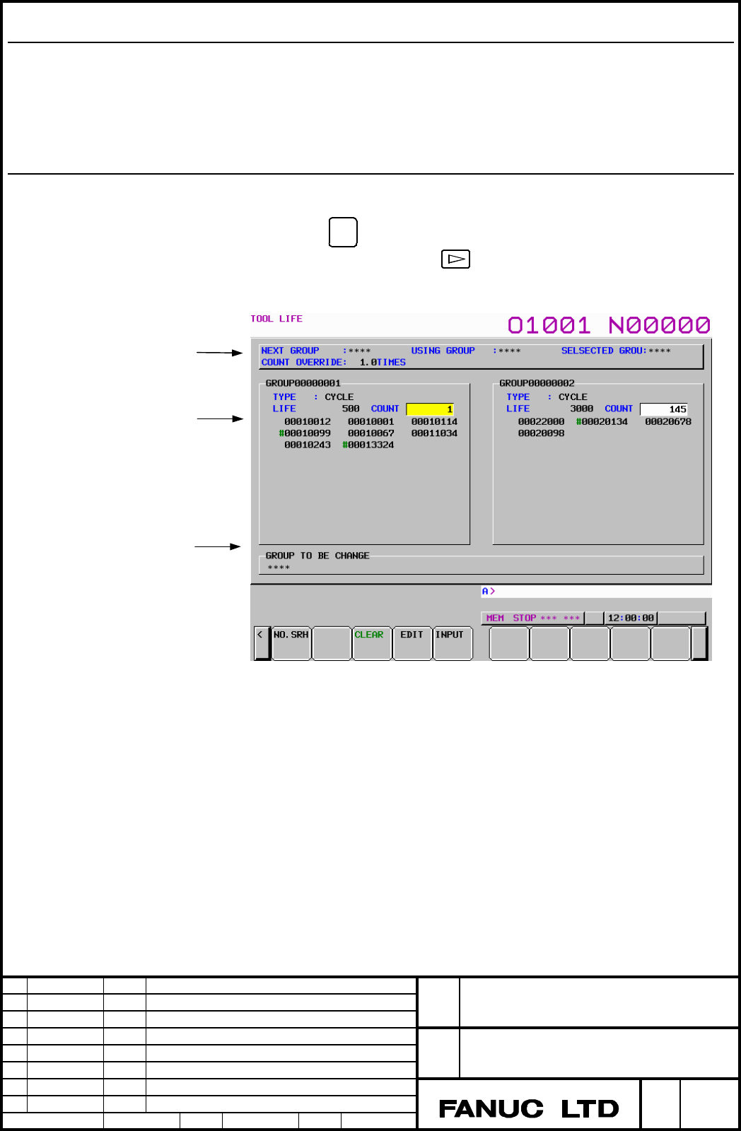 FANUC Series 30i/31i/32iMODEL A Tool Life Management Specifications