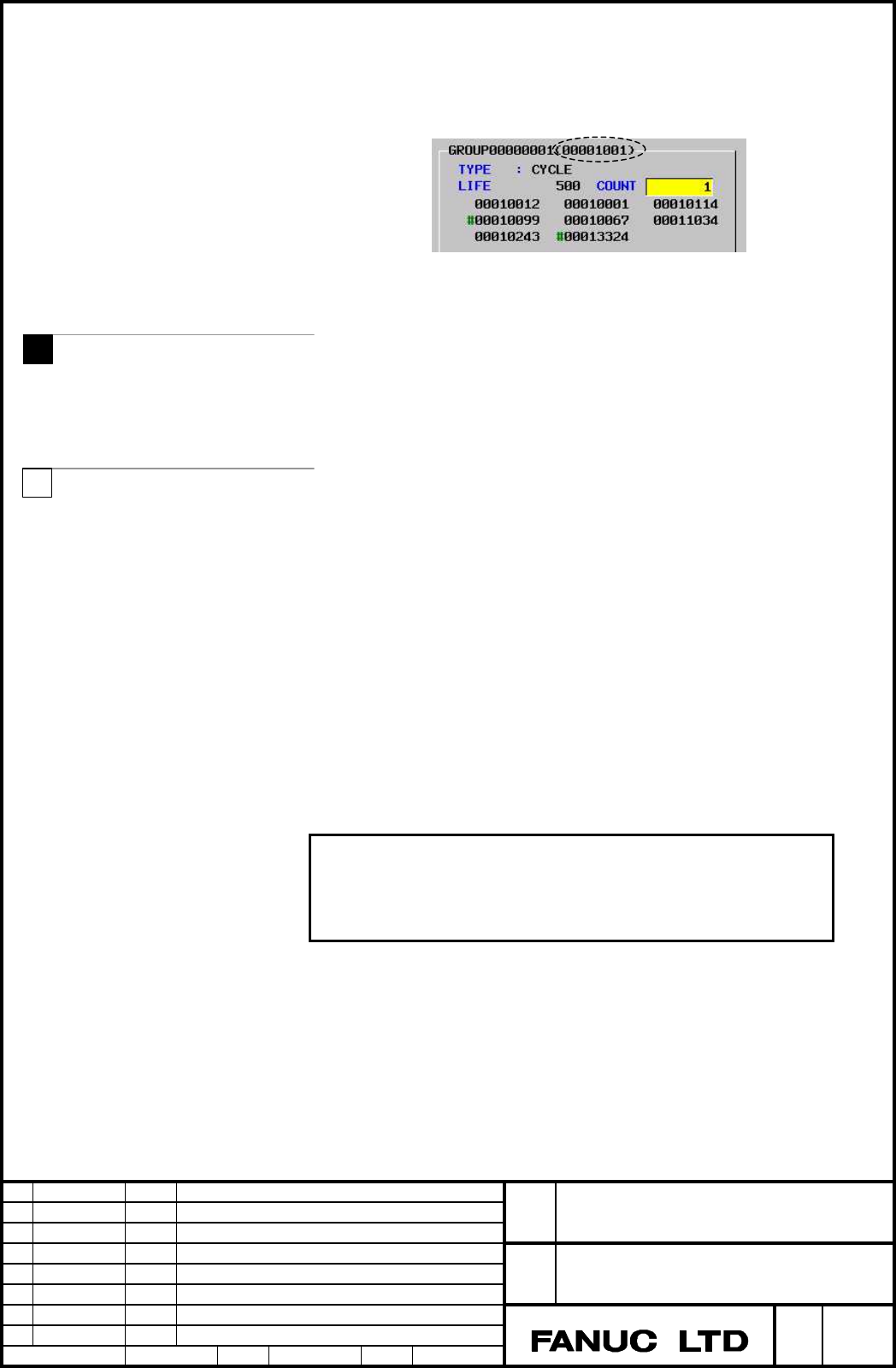 FANUC Series 30i/31i/32iMODEL A Tool Life Management Specifications