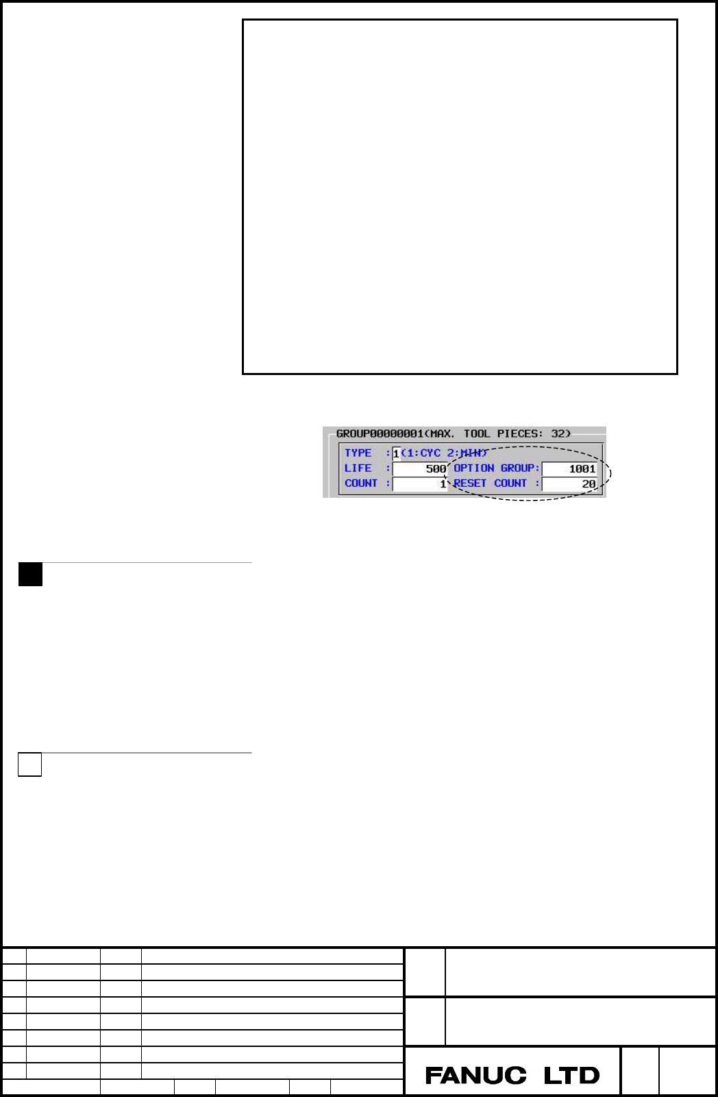 FANUC Series 30i/31i/32iMODEL A Tool Life Management Specifications Additional Manual Page 41