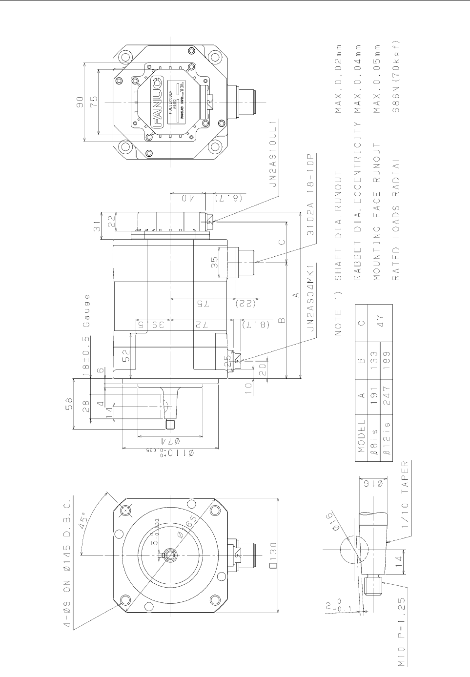 AC Servo Motor Beta Is Descriptions Page 156 Of 243 | Fanuc CNC